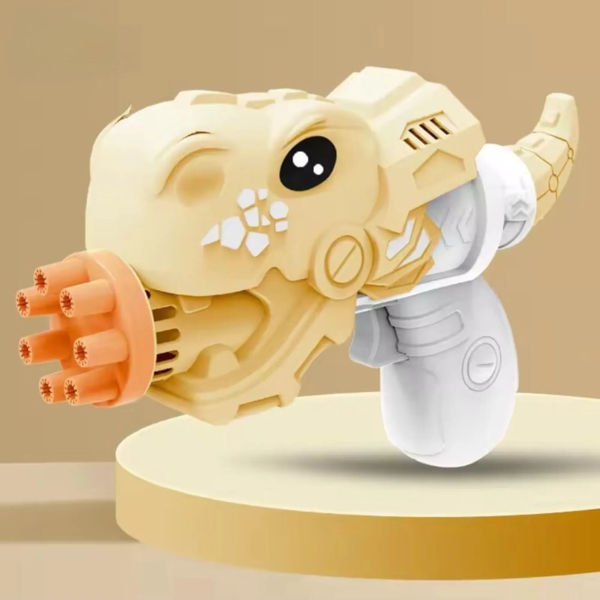 Automatic Bubble Maker for Kids - Indoor and Outdoor Party Toy (Dinosaur Bubble Gun)