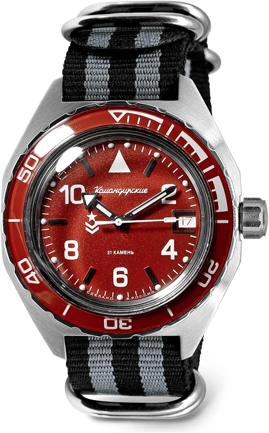 Automatic Mechanical Self-Winding Diver Wrist Watch Vostok | perpendicular liable assistant logical unsatisfactory Komandirskie 650841 