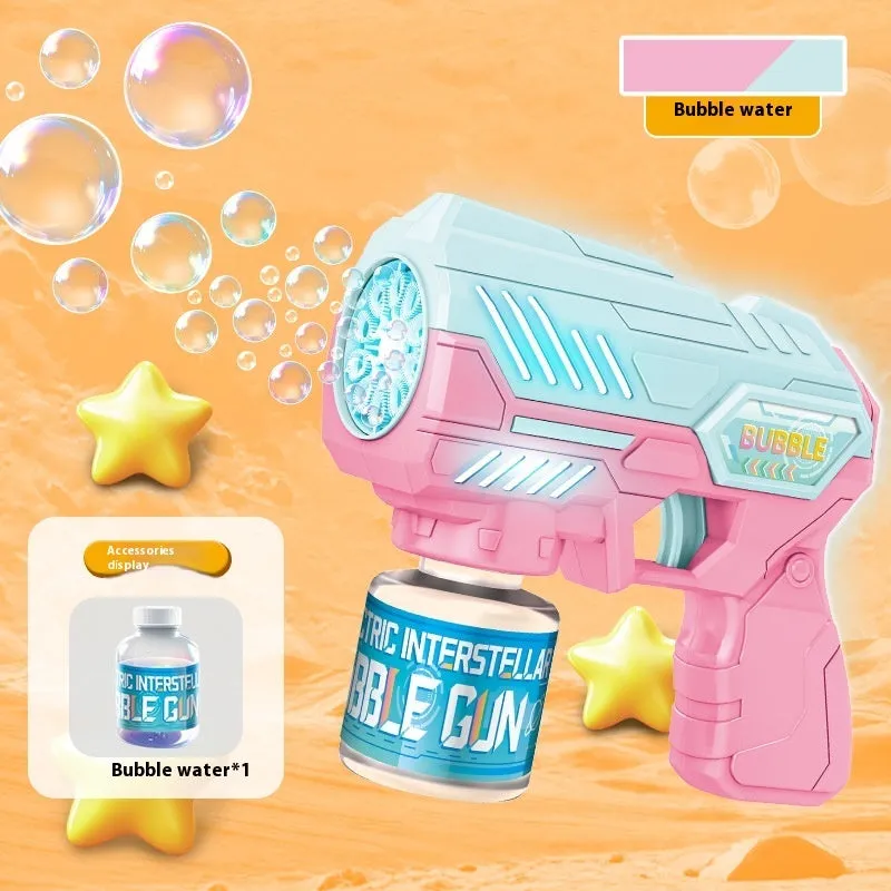 Automatic Toy StarCraft Handheld 10-hole Bubble Gun