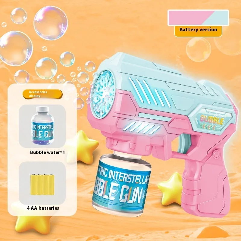 Automatic Toy StarCraft Handheld 10-hole Bubble Gun