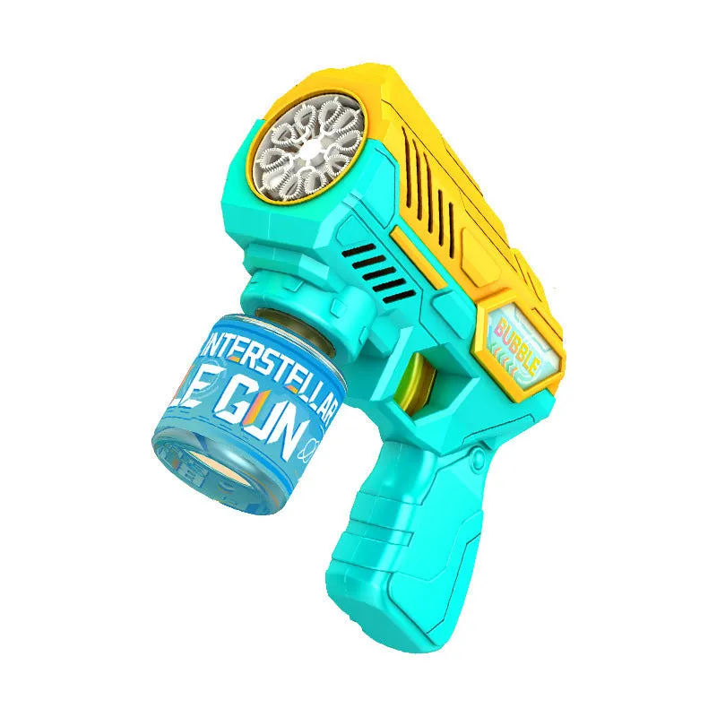 Automatic Toy StarCraft Handheld 10-hole Bubble Gun