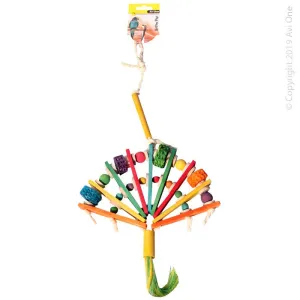 Avi One Parrot Toy Wooden Fan with Beads 53cm