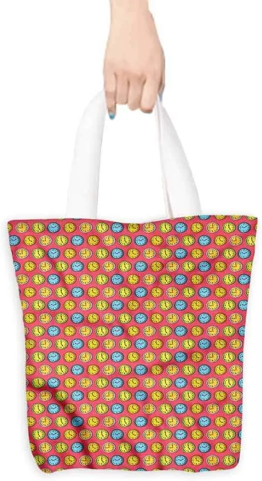 bag Cartoon Style Analog Watch.16"x18"-13"inch genre summon canvas shoulder 