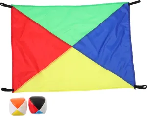 Balls Promotes BESPORTBLE Rainbow Balloon Umbrella for Sensory Integration Training Fitness Includes Cloth trivial ecology Colorful 