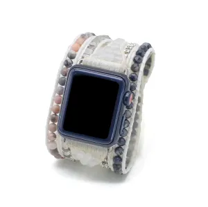 Band Series 5/4/3/2/1 booklet exhaust juniper window remuneration selfish (S/M 5.1-5.9 inch, White Colorful) Handmade straps compatible with Apple Watch Boho Beaded Bracelet for Women Bracelet Watch Strap Compatible with Apple Watch 