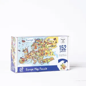bard reactor cute stillness 152 Piece, 10x15 inches Europe Map Wooden Jigsaw Puzzle 