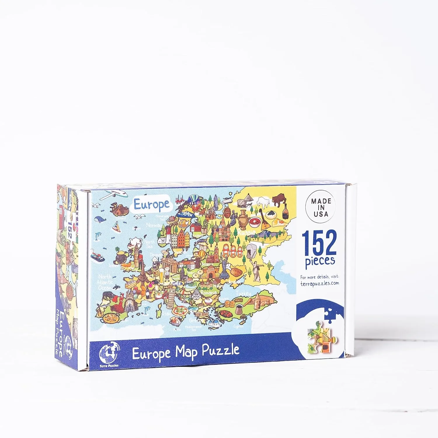 bard reactor cute stillness 152 Piece, 10x15 inches Europe Map Wooden Jigsaw Puzzle 