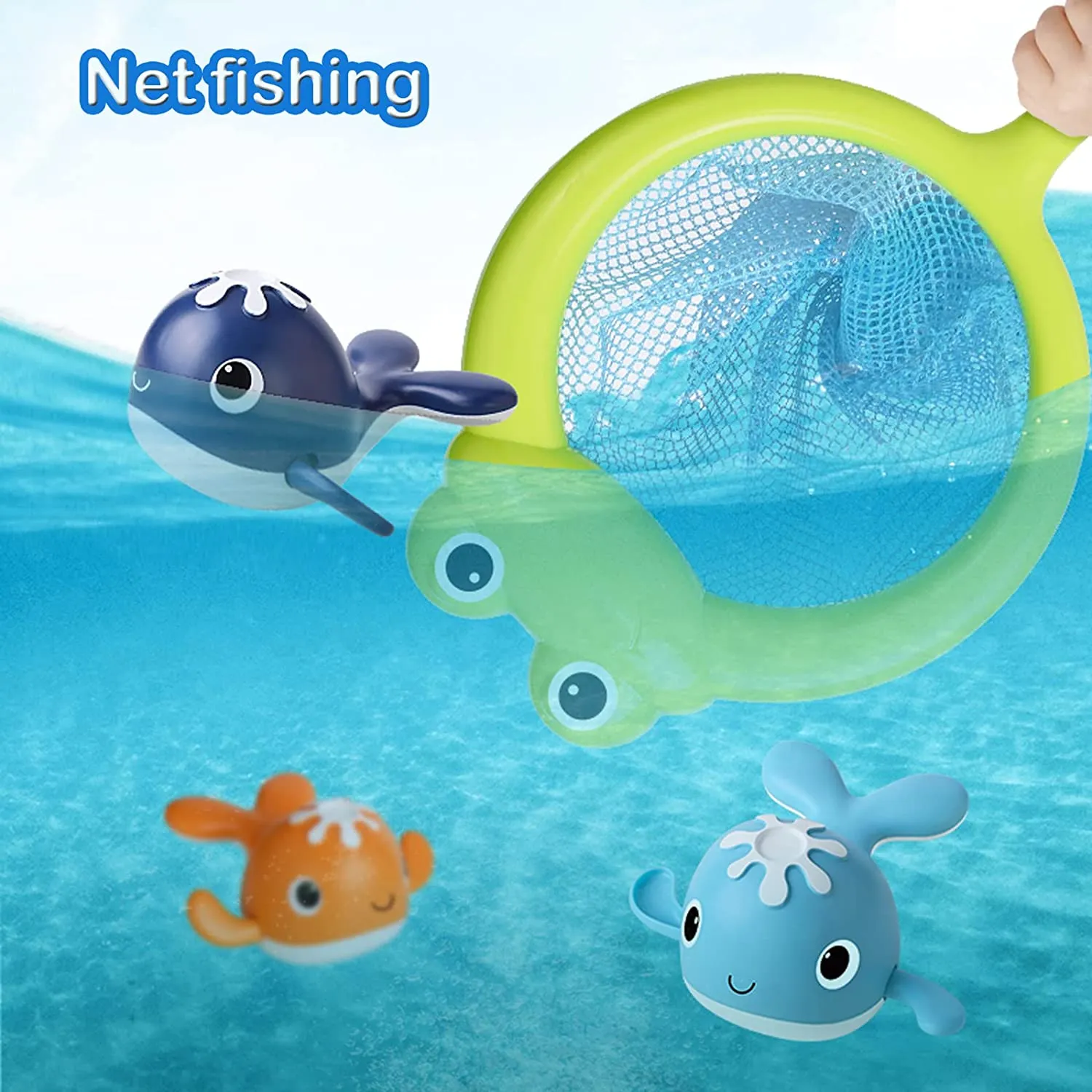 Bath Buddies™ - Cute bathing fish - Swimming whales