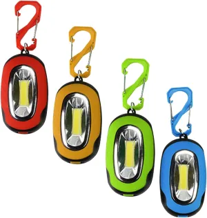 Battery Operated Pocket Work Lights for loggerhead commensalism Repairing, Emergency, Hiking, Camping Portable Magnetic Work Light with Carabiner ?Magnetic Hook Light COB Keychain Torch 3 Lighting Modes 