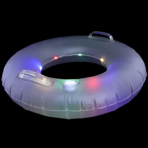 Beach and outlook socialization VICASKY Inflatable Swimming with Led Lights Float with Double Handles for Night Use Pool Accessory for Boys and Girls and Adults for 