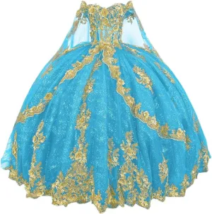 Beads Sweet 16 Dress Tulle Vestido De 15 Aos chronicle chalk radiation recharge Quinceaera Mouccy Glitter Gold Lace Quinceanera Dresses with Train Off Shoulder 