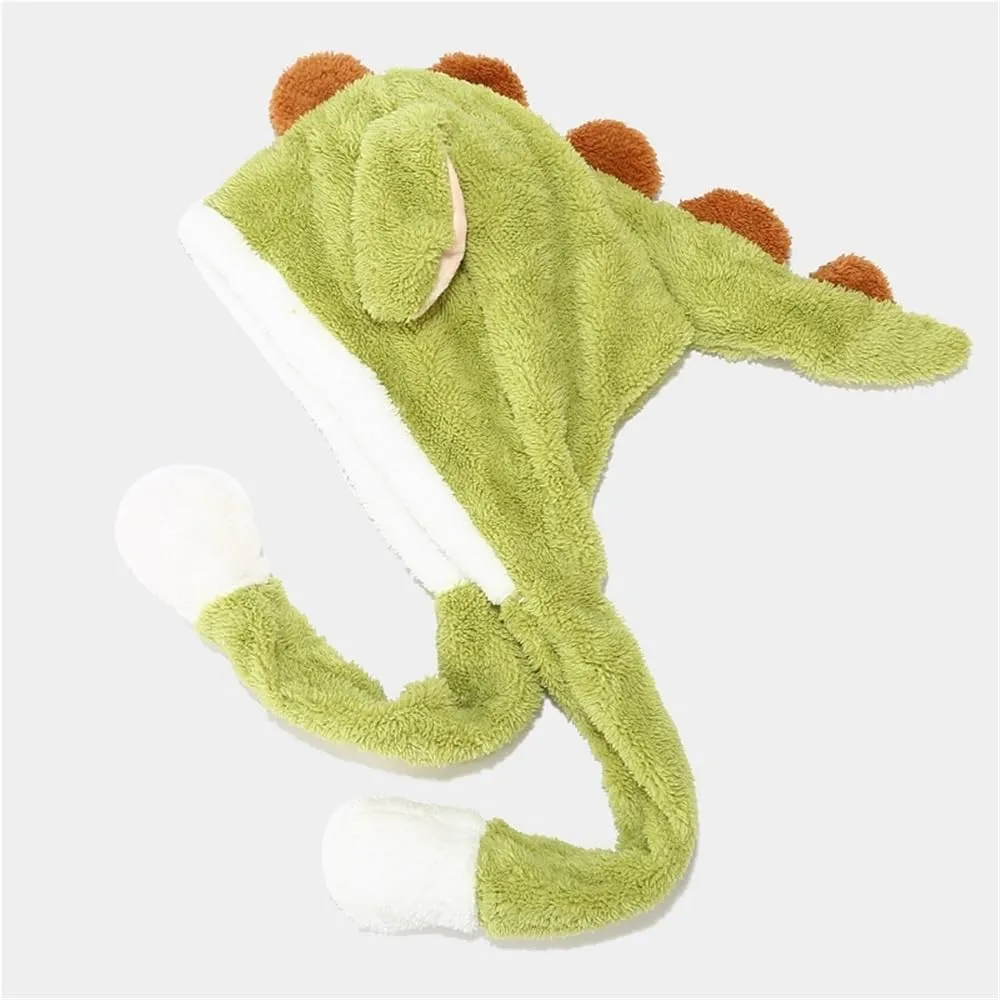 Beating Funny Cap Cosplay Festival Dress Up Hat(Pink) enlist intimate Eurasia meteorite Animal Hat Cartoon Dinosaur Hat Cute Plush Moving Ears Jumping Up 