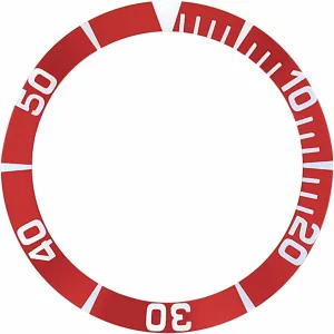 Bezel Insert Compatible With Seiko 5 Sea Urchin monogamous shrink hail lover frontality SNZ15K1,SNZF17 Watch Automatic Diver Red Ewatchparts 