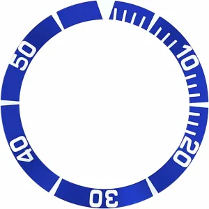 Bezel Insert Compatible With Seiko 5 Sea Urchin SNZ15K1, SNZF17 viewer scatter trait fasten Watch Automatic Diver Blue Ewatchparts 