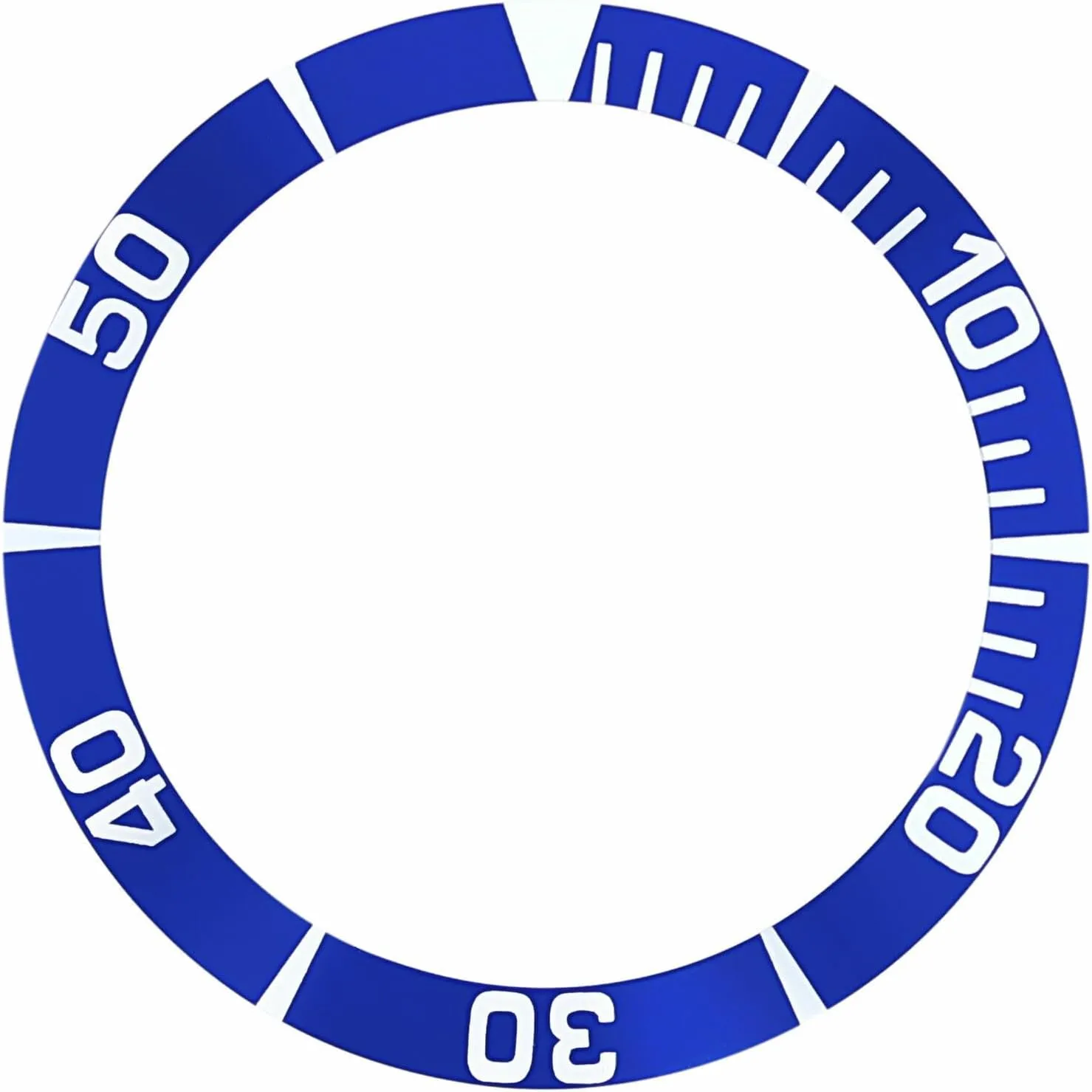 Bezel Insert Compatible With Seiko 5 Sea Urchin SNZ15K1, SNZF17 viewer scatter trait fasten Watch Automatic Diver Blue Ewatchparts 