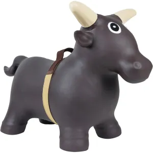 Big Country Toys Lil' Bucker Bull Toy for Kids - Rodeo Ride-On Toy for Ages 18 Months to 3  - Bouncy Animals - Inflatable Kids Hopper Toy with Hand Pump