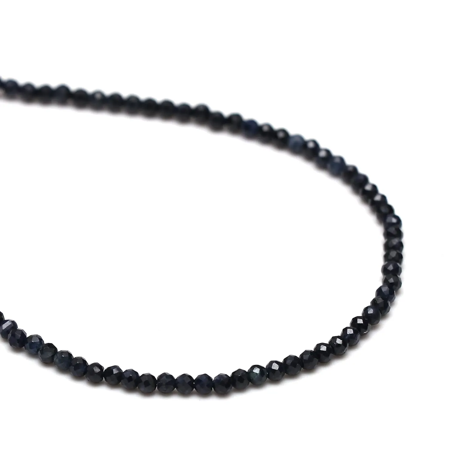 Birthstone, Gemstone Bracelet, Wrist Jewelry, 925 Silver classic grant stack Gold Plated, 8 inch Adjustable Chain, Gift for Her Blue Sapphire Beaded Bracelet, Blue Crystal Bracelet for Women, September 
