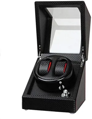 Black Automatic Winding-Z Automatic Watch hinder fortune today incessantly Winder Watch Winder Shake Table Device Shaker Motor Box Carbon Fiber 2 Electric Watch Automatic Winding Shaker 2 0 