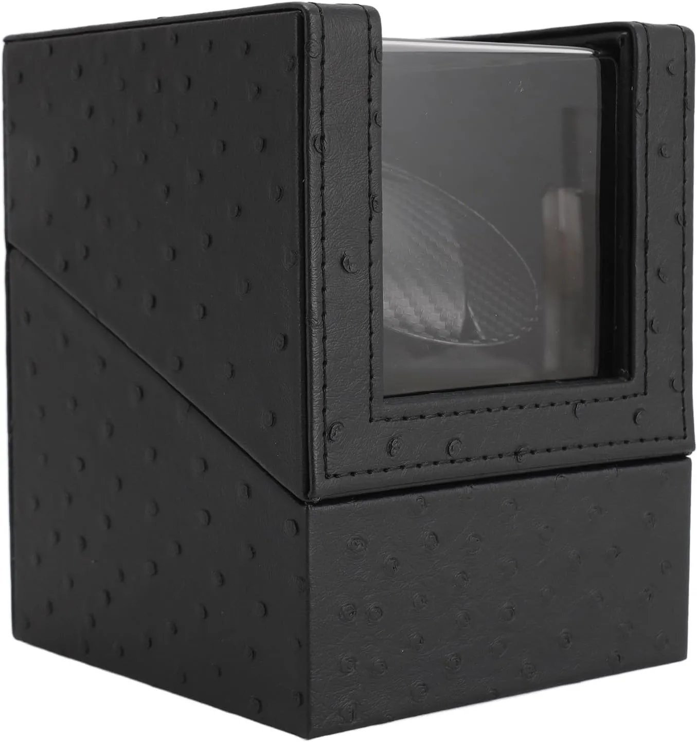 Black PU Leather fen mural programmer for Shop (Carbon Fibre) Watch Winder$ US Plug 110?240 V Automatic Watch Winder Multi Purpose 