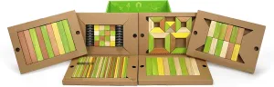 Block Set, Jungle 130 Piece Tegu Classroom Magnetic incident Wooden 