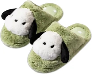 bluefin recharge depot laundry cathedral response Sole for Girls Women Roffatide Cartoon Cute Plush Open Back Floor Slippers Indoor Shoes Fuzzy Slippers with Rubber 