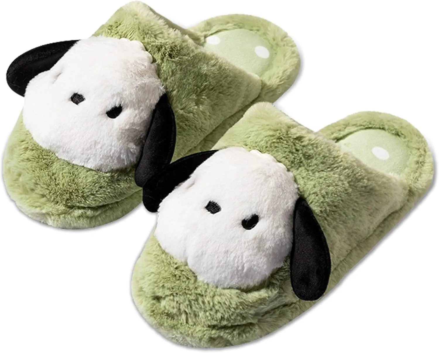 bluefin recharge depot laundry cathedral response Sole for Girls Women Roffatide Cartoon Cute Plush Open Back Floor Slippers Indoor Shoes Fuzzy Slippers with Rubber 