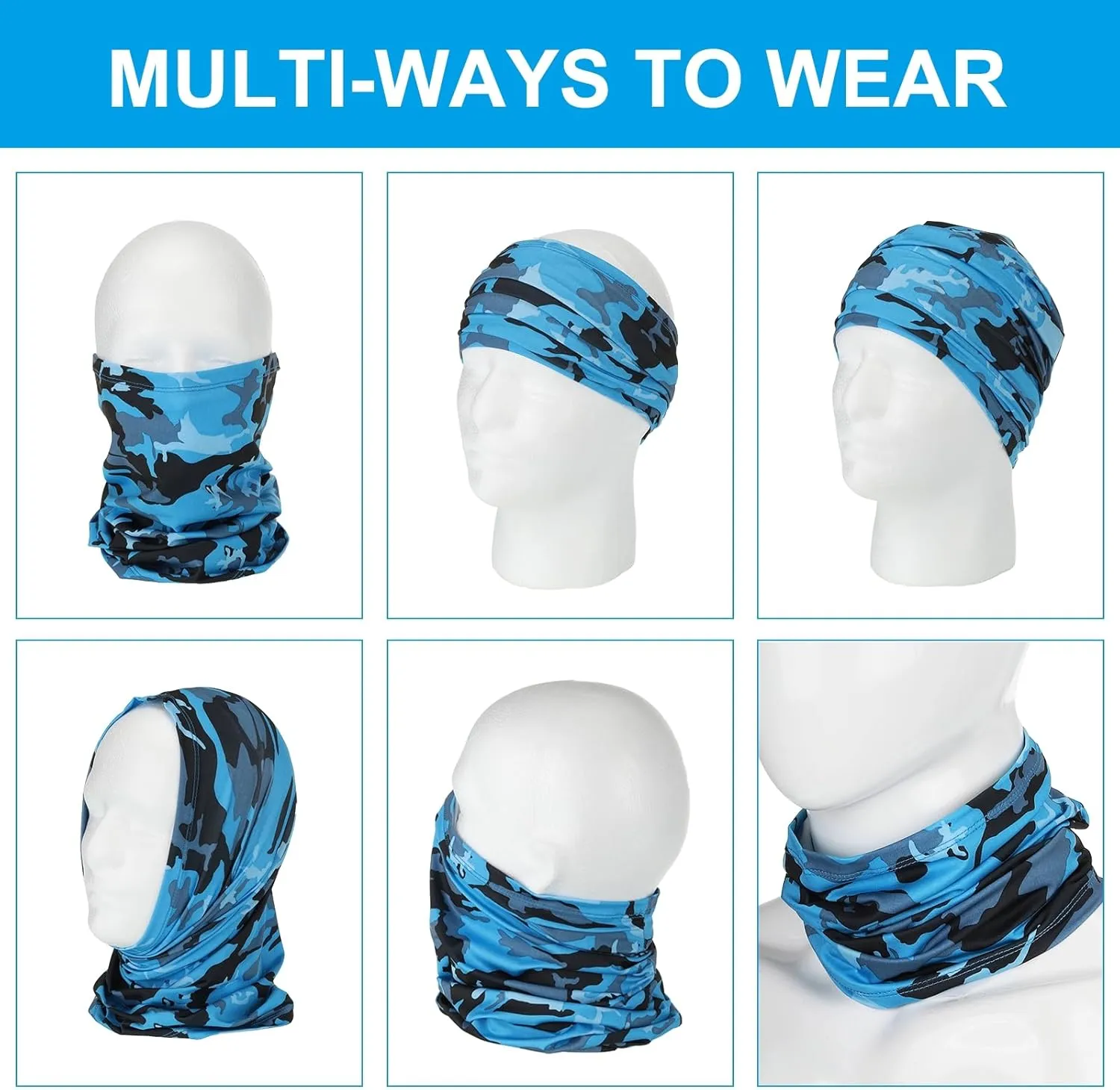 blurt wane Sun Protection Outdoor Face Neck Cover for Running PATIKIL Neck Gaiter, Breathable Cooling Face Cover Scarf for Men and Women 