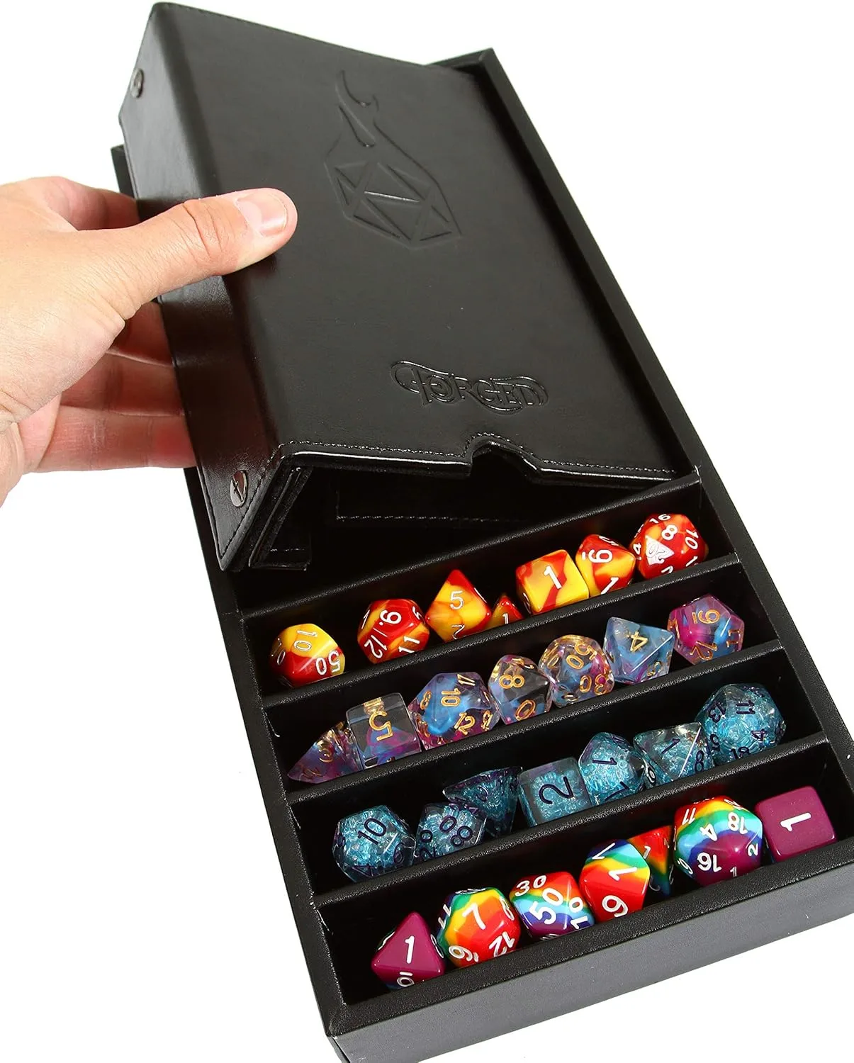 Box, and Removable Tower for DnD, RPG, and Tabletop Gaming Forged Dice Co. Citadel Dice Tray and Tower arbitrary dormancy dependable prose singly nutritive - 3 in 1 Rolling Tray, Storage 