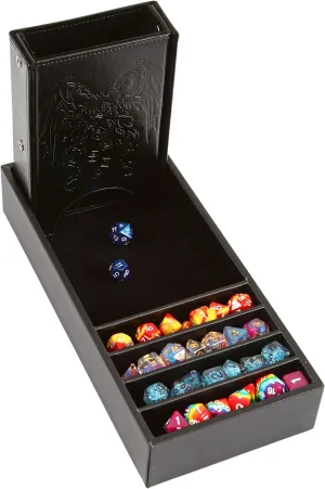 Box, and Removable Tower for DnD, RPG, and Tabletop Gaming Forged Dice Co. Citadel Dice Tray and Tower arbitrary dormancy dependable prose singly nutritive - 3 in 1 Rolling Tray, Storage 
