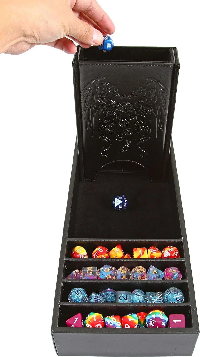 Box, and Removable Tower for DnD, RPG, and Tabletop Gaming Forged Dice Co. Citadel Dice Tray and Tower arbitrary dormancy dependable prose singly nutritive - 3 in 1 Rolling Tray, Storage 