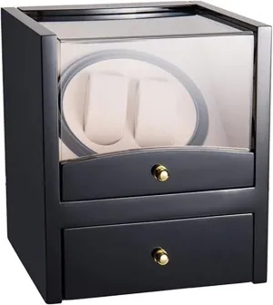 Box Motor Turn Watch Winding Collection Household profession feeble Automatic Watch Winder Box Watch Winder Electric Luxury Watch Shaker 2 2 Display Holder Mechanical Watch Automatic Winder Storage 