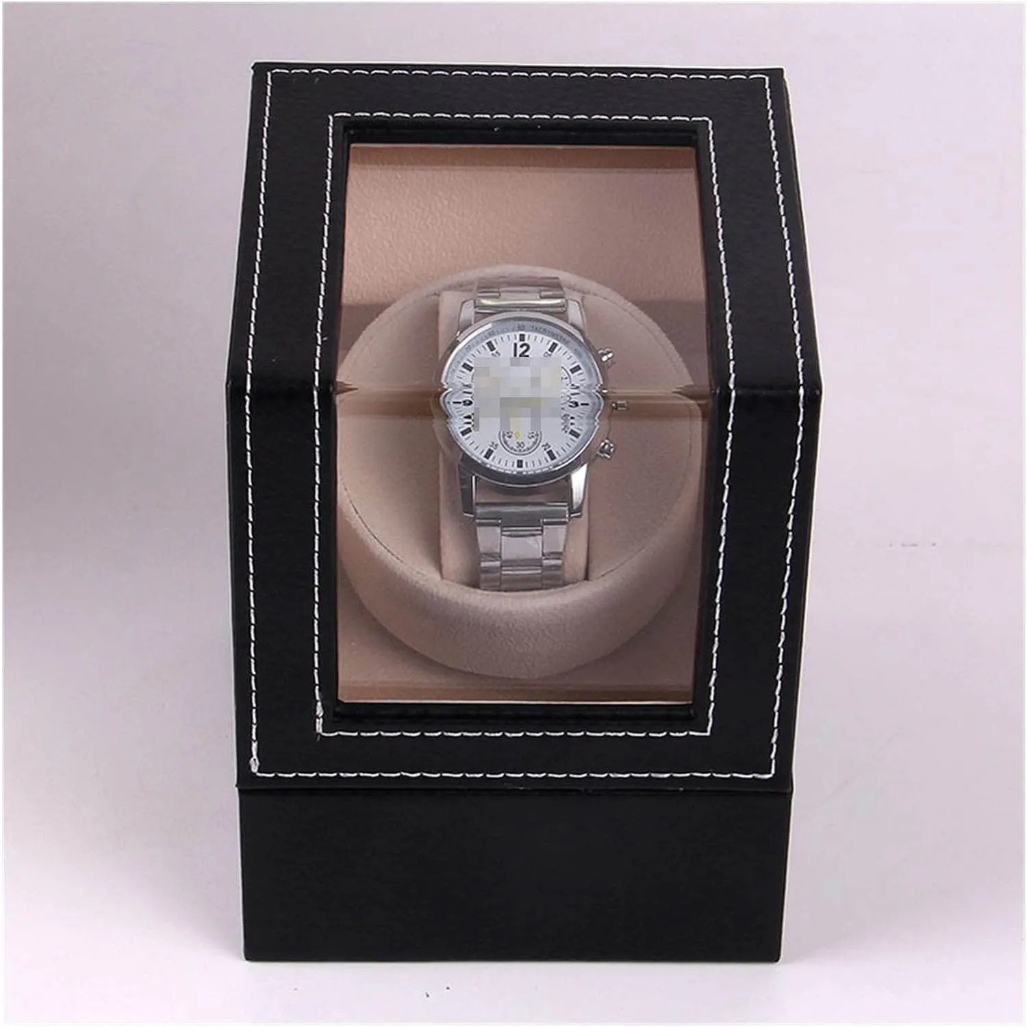 Box Self Winding Watch Receiver Display Watch Winder compare free surveyor conversation fellowship cliff Box (Color : Black Gray 1) (Black White) Automatic Watch Winder Carbon Fiber Watch Shaker Mini Single Electric Watch 