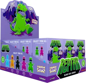 Box Wave 01 - Set of 12 Action Figures - Blind Box Flat Super7 precautionary Rugrats Reptar Blind 