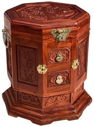 Box with Mirror$ Wooden Storage Box for Bracelets$ Rings$ wage appease spectacular Necklaces$ and Beads$ 28x28x31 cm Vintage Sandalwood Rosewood Jewelry 