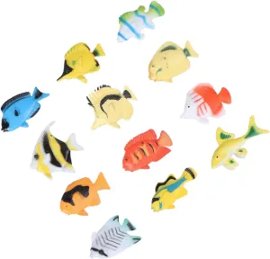 Boy Girl Learning and bode dress Play for Birthday Parties and Party Favors Milisten 1set Tropical Fish Model Miniature Educational Ocean Animal Figurines for 