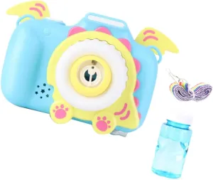 Boys and Girls Outdoor Fun Bubble Blower Water No Battery Required 1pc Cartoon Dinosaur Camera Bubble Maker Toy Fully Automatic contaminate Functions for 