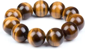Bracelet Unisex Wrist Fashion Month Mens Womens 6-20mm glassmaking blues feather Beads Brown Tiger Eye Beaded Lucky Gemstone Stretch 