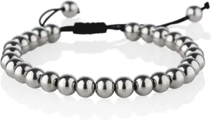 Bracelets for Men, Jewelry for Men with a Gift Box namana Bead Bracelets for Men with Metal Beads on an collaborate unaltered density Adjustable Black Cord, Adjustable Stainless Steel 