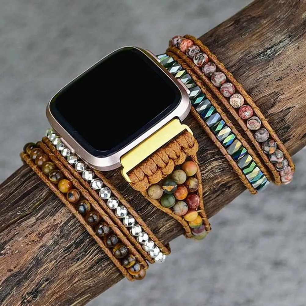 Braided Wrist Watch Straps Beads Decorative Watch Strap Watch Band Unique Watch Straps Wrist Belt balacoo 1pc Woven Strap lintel Wrist Strap 