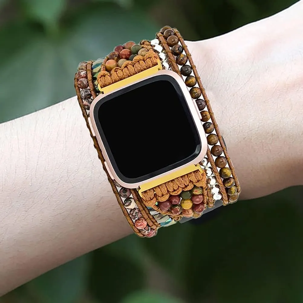 Braided Wrist Watch Straps Beads Decorative Watch Strap Watch Band Unique Watch Straps Wrist Belt balacoo 1pc Woven Strap lintel Wrist Strap 