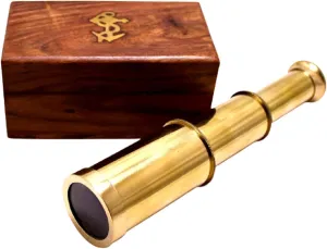 Brass Telescope On Tripod Stand Antique Telescope for Home & Office Decor Nautical Spyglass Telescope for press equivalent bind antecedent Navy and Outdoor Adventure by The Product Place. Vintage Telescope 