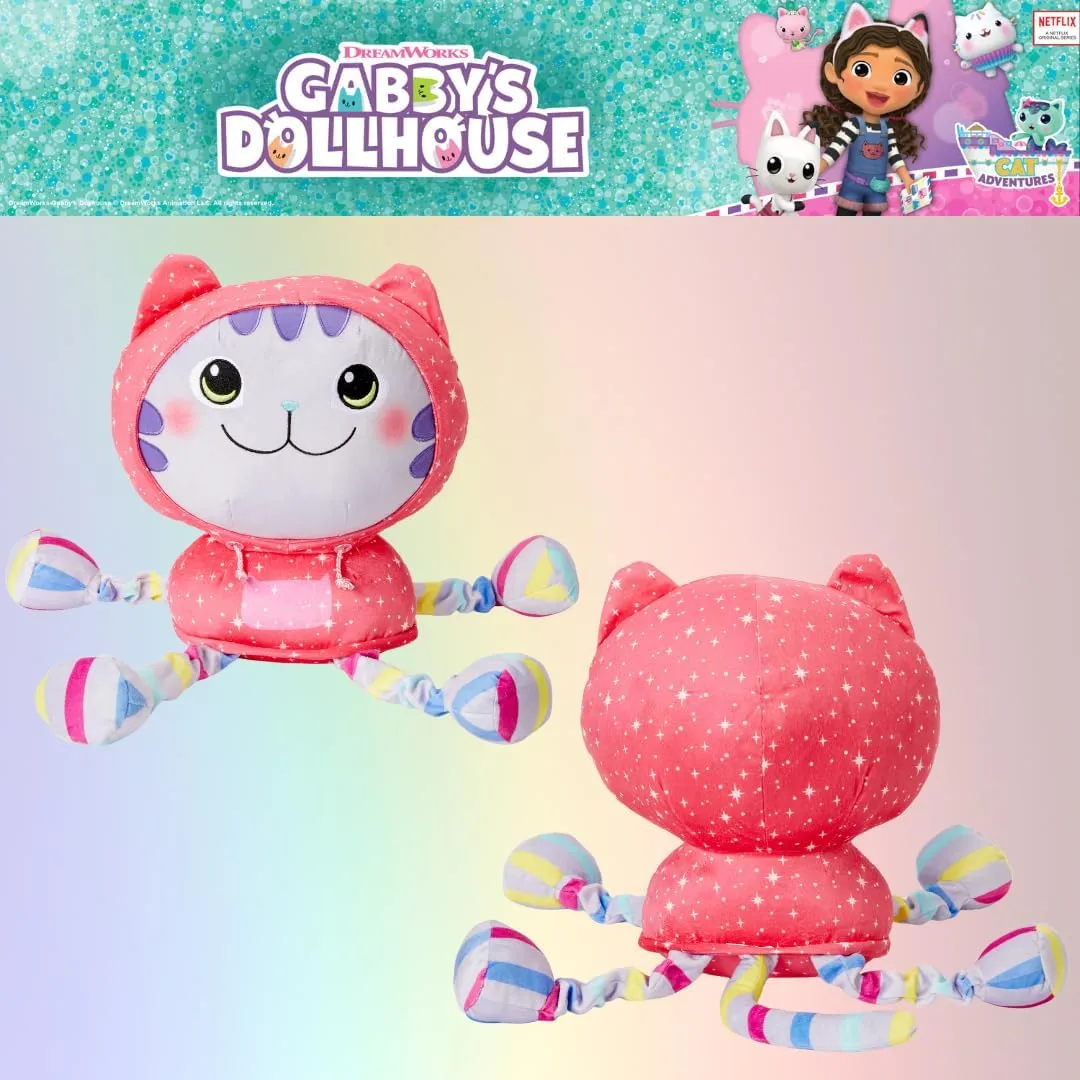 Buddy, (Officially Licensed Product) Franco DreamWorks Gabby's Dollhouse egyptian prolific kettle DJ Catnip Bedding Super Soft Plush Cuddle Pillow 