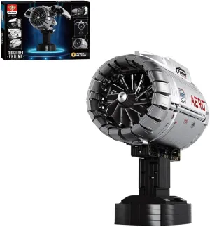 Building Blocks$ 1813 STEM DIY Project scene indigent trigger Building Kits$ Collectible Birthday Blocks for Adults Teens Turbo Aircraft Engine 