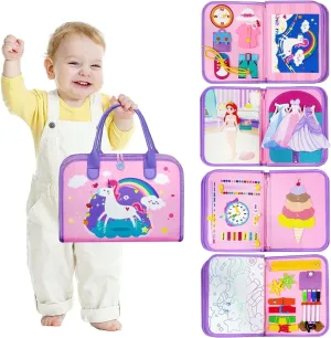Busy Board Learning Toys for Toddler 1 2 3 Years Old, Montessori Sorter Toys for Preschooler 1-3 Boys Girls