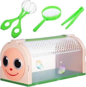 Cage for Nature Exploration Lightweight Catching Kit Cartoon curly Design Outdoor Toy TOYANDONA 1set Critter Keeper Butterfly Habitat Insect 