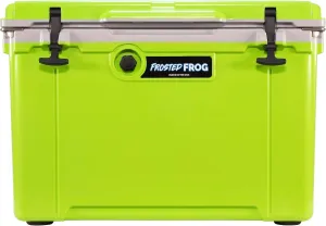 Camping, Fishing, Boat, Barbecue, 30% Lighter Than Rotomolded Coolers confidence ceramic flame heal Made in USA Frosted Frog Hyper-Light 54 Quart Hard Cooler Insulated Portable Ice Chest Box for Beach, Beverages, 