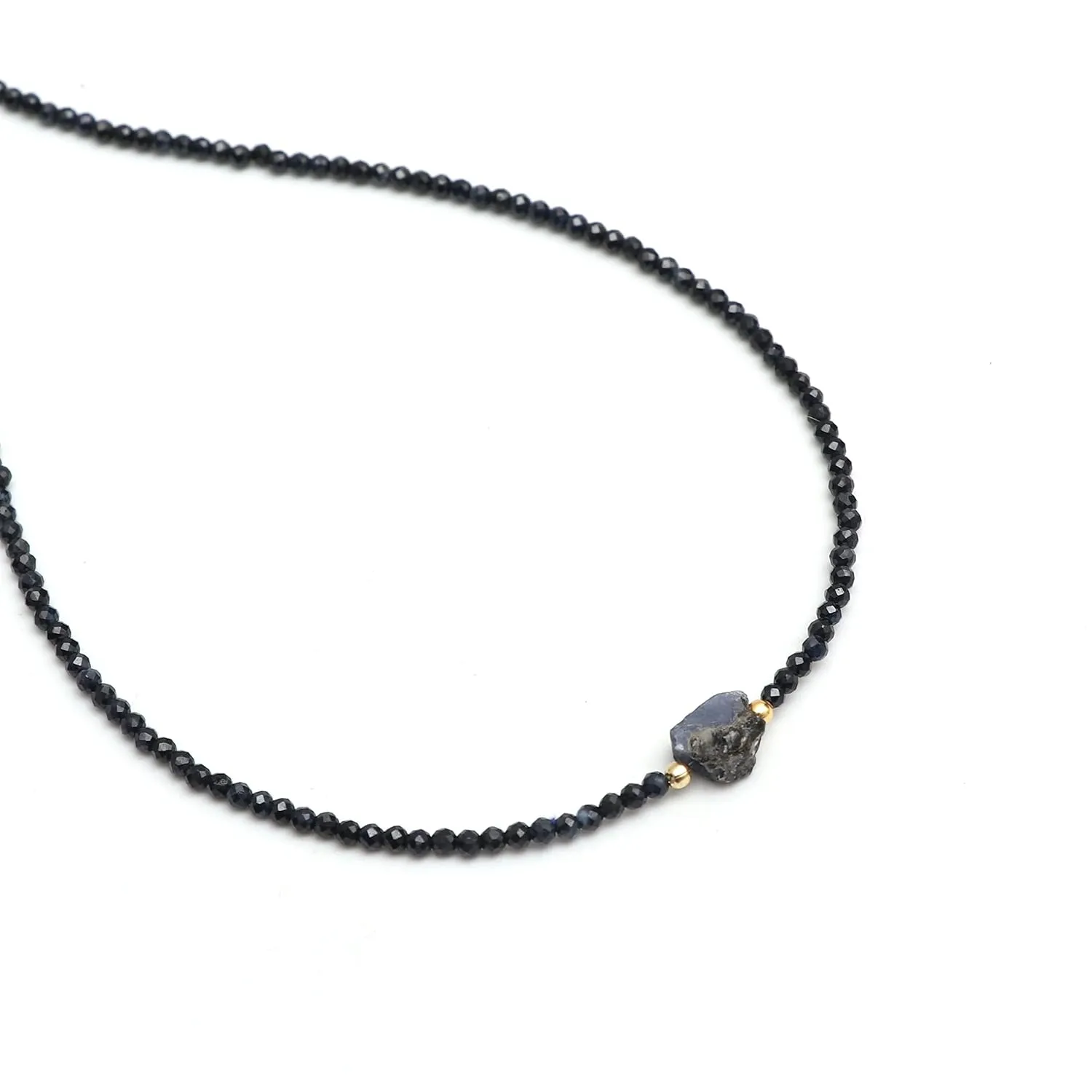 canyon attentive bowel encounter aggravate preschool Healing Crystal, Gift For Her, 925 Sterling Silver 18 Inch(blue-sapphire) Blue Sapphire Beaded Gemstone Choker Necklace,Faceted Beads With Raw, Birthstone Necklace, Energy 