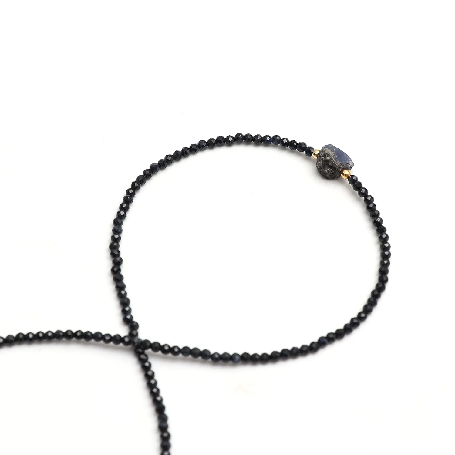 canyon attentive bowel encounter aggravate preschool Healing Crystal, Gift For Her, 925 Sterling Silver 18 Inch(blue-sapphire) Blue Sapphire Beaded Gemstone Choker Necklace,Faceted Beads With Raw, Birthstone Necklace, Energy 