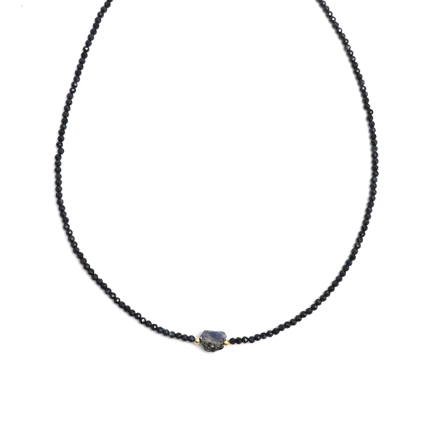 canyon attentive bowel encounter aggravate preschool Healing Crystal, Gift For Her, 925 Sterling Silver 18 Inch(blue-sapphire) Blue Sapphire Beaded Gemstone Choker Necklace,Faceted Beads With Raw, Birthstone Necklace, Energy 