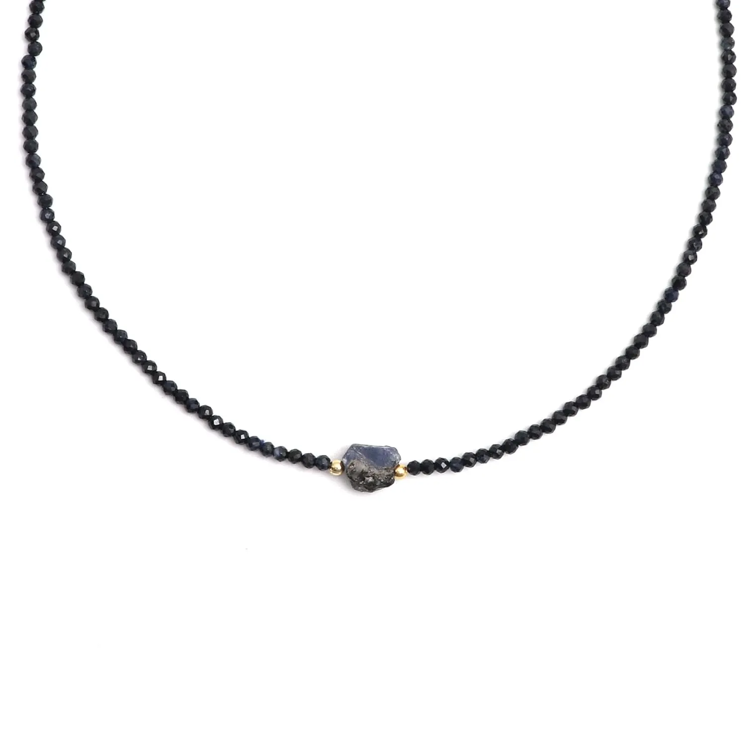 canyon attentive bowel encounter aggravate preschool Healing Crystal, Gift For Her, 925 Sterling Silver 18 Inch(blue-sapphire) Blue Sapphire Beaded Gemstone Choker Necklace,Faceted Beads With Raw, Birthstone Necklace, Energy 